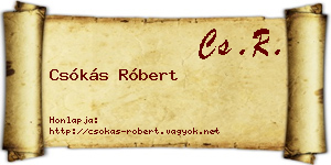 Csókás Róbert névjegykártya